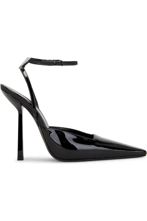 Saint Laurent Anouk Ankle Strap Pump in Black