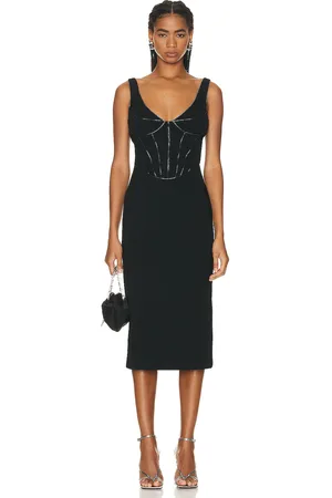 ET OCHS Valerie Corset Midi Dress in