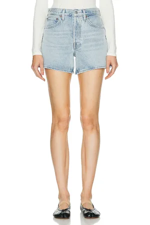 AGOLDE Parker Long Short in Denim-Light
