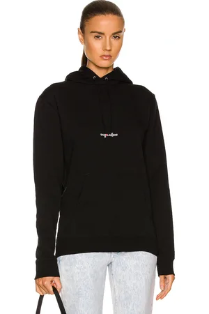 Saint Laurent Logo Sweatshirt in Black