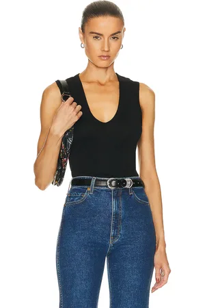 ENZA COSTA Supima Cotton Essential Sleeveless U Tank Top in