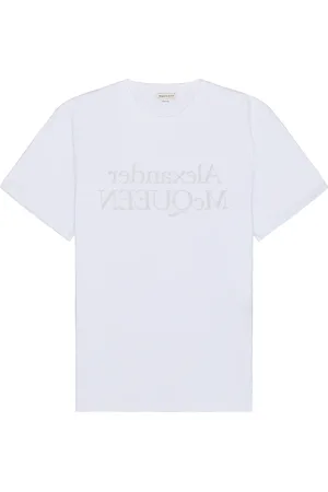 Alexander McQueen Short Sleeve T-Shirt in White