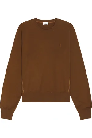 Saint Laurent Version Sweat Hoodie in Brown