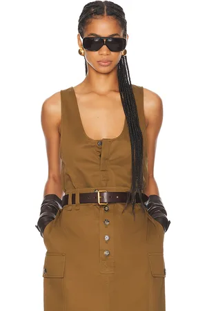 Saint Laurent Tank Top in Army
