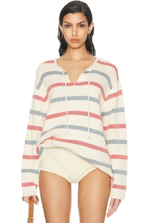 BODE Bay Stripe Sweater in Cream