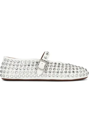 Alaïa Ballerina Flat in White