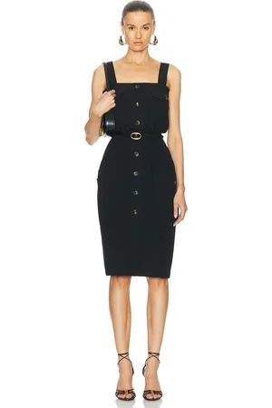 Saint Laurent Sleeveless Mini Dress in Black