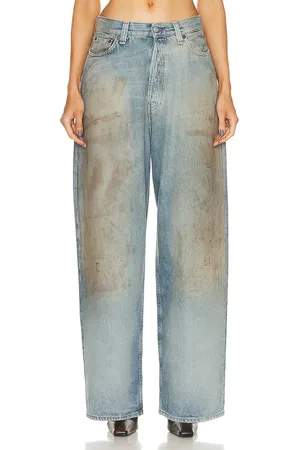 Acne Studios Dirty Look Wide Leg Pant in Blue