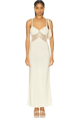 Staud Tara Dress in Cream