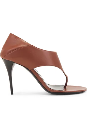 Saint Laurent Bridget Sandal in Brown