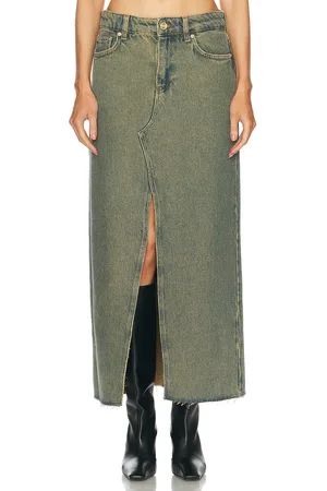 Ganni Maxi Skirt in Denim-Dark