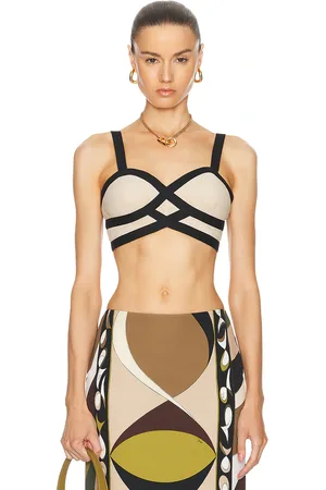 Emilio Pucci Crop Tank Top in Cream