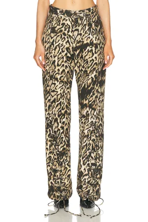 Jean Paul Gaultier Denim Pant With Lacing Detail in Black