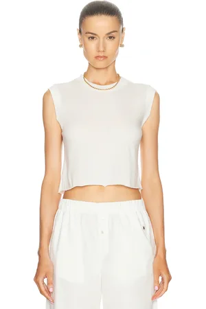 ÉTERNE Cropped Muscle Tank Top in