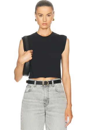 ÉTERNE Cropped Muscle Tank Top in