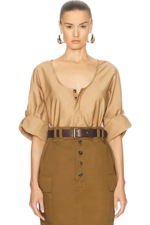 Saint Laurent Convertible Sleeve Blouse in