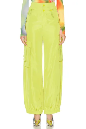 MONSE Double Waistband Cargo Pant in Green
