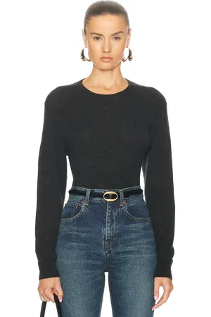 Saint Laurent Crewneck Sweater in Charcoal