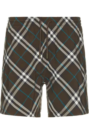Burberry Check Swim Short in Brown