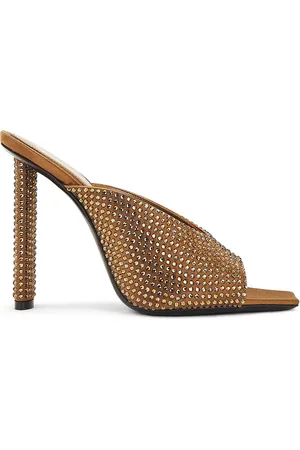 Saint Laurent Sept Mule Sandal in Brown