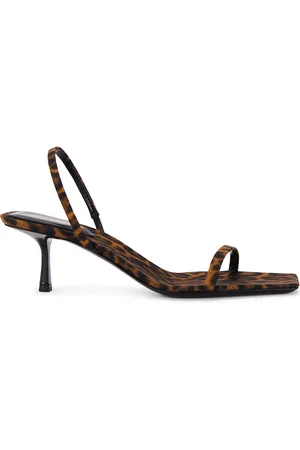 Saint Laurent Jaspe Sandal in Brown