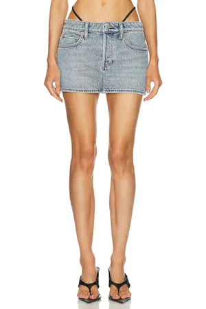 Alexander Wang Mini Skirt in Denim-Light