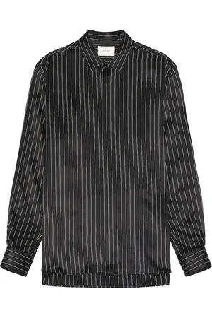 Saint Laurent Chemise Col Yves in Black