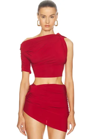 Jacquemus Le Haut Drapeado Mc in Red