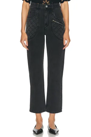 Isabel Marant Casandre Straight Leg in Black
