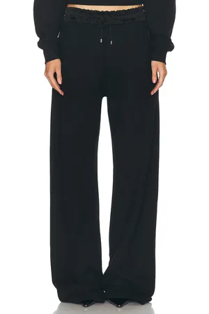 Saint Laurent Wide Leg Pant in Black