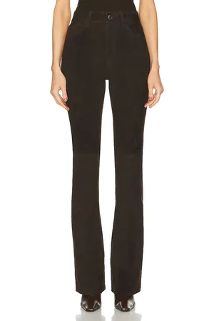SPRWMN 5 Pocket Micro Flare Leg in Brown