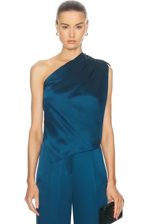The Sei Asymmetric Slant Top in Green