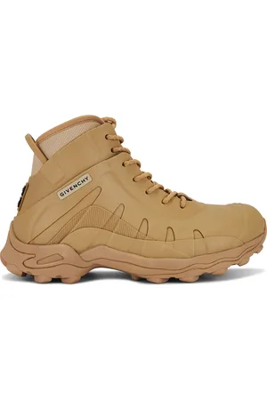 Givenchy Bog High Lace Up Boot in Cream