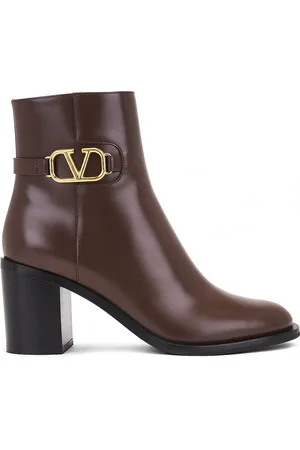VALENTINO GARAVANI V Logo Signature Bootie in Brown