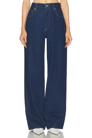 Jean Paul Gaultier Body Mariniere Denim Printed Straight Leg in Denim-Dark