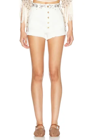 Paco rabanne Embroidered Short in White