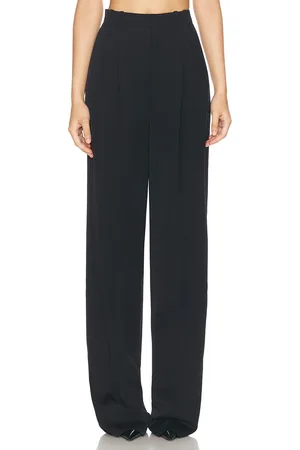 Saint Laurent Straight Leg Trouser in Black