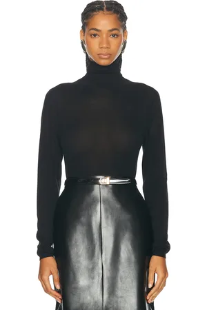 Saint Laurent Turtleneck Top in Black