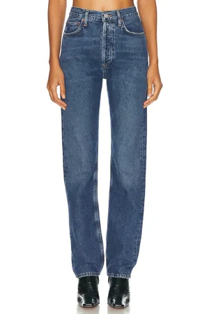 AGOLDE 90s Pinch Waist High Rise Straight in Denim-Medium