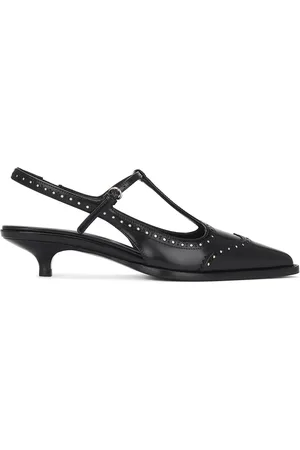 Miu Miu Sling Back Kitten Heel in Black