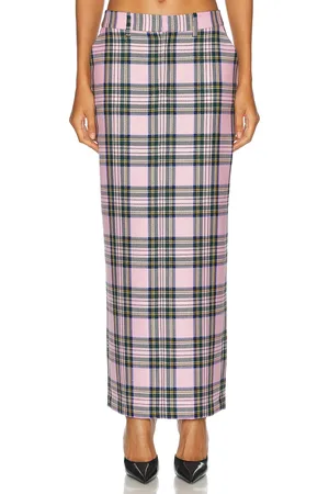 AREA Midi Skirt in Pink