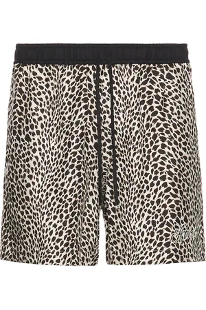 AMIRI MA Leopard Short in Black