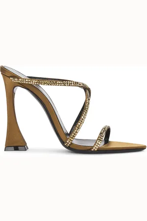 Saint Laurent Gippy Sandal in Olive