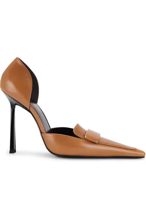 Saint Laurent Stone Pump in Brown