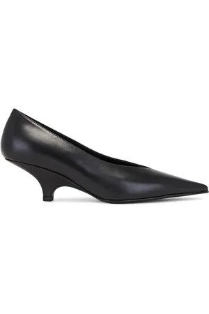 Totême Leather Wedge Heel Pump in