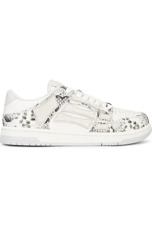 AMIRI Snake Skeleton Top Low Sneaker in Ivory
