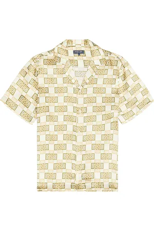 Frescobol Carioca Roberto Angra Cube Shirt in Cream