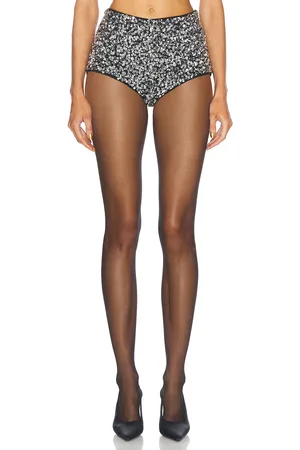 Retrofete Braelynn Crystal Hot Short in Metallic Silver