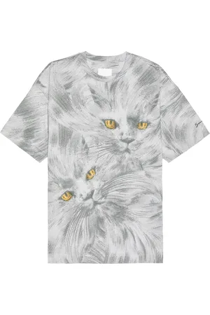 Givenchy Cat Heads T-Shirt in Grey