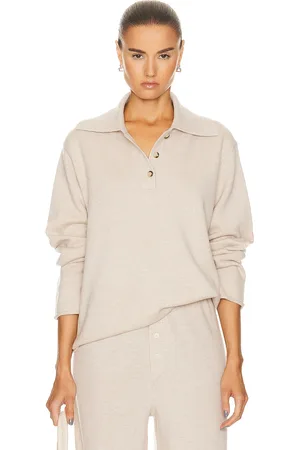 Guest In Residence Everyday Polo Top in Cream